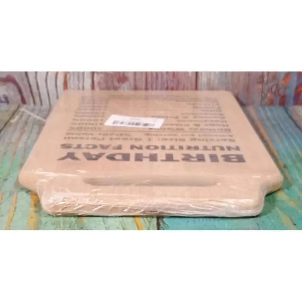 Bamboo Birthday Nutrition Facts Cutting Board‎